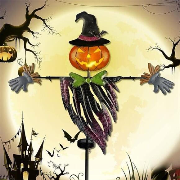 Solar Halloween Yard Decorations, Outdoor LED Solar Powered...